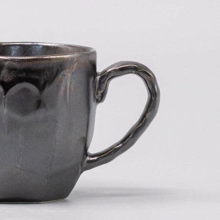 Mug in a Gift Box 260ml Black Drip Glaze.