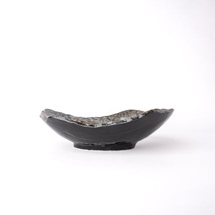 Sushi Plate 22cm Shiranami Glaze.