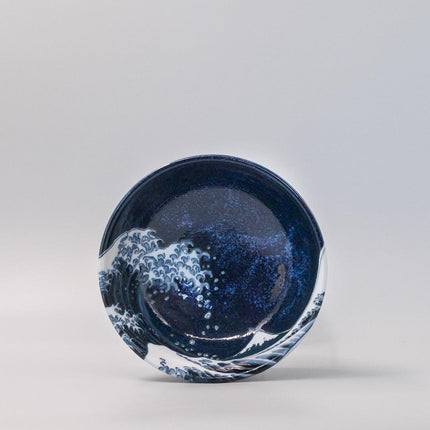 Udon Bowl 19.5cm Hokusai Great Wave Design.