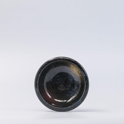 Bowl 12cm Gold Brush Glaze.
