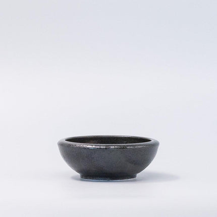 Bowl 12cm Gold Brush Glaze.