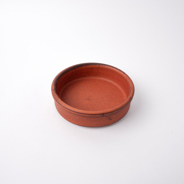 Orange Donabe 13cm Oven Dish High Side.