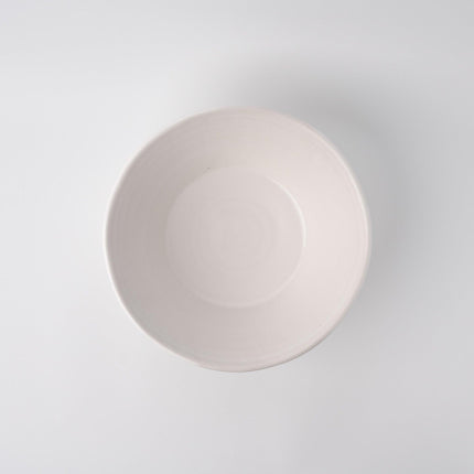 Bowl 21cm Shinogi White Wash Glaze.