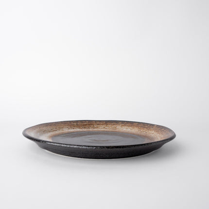Plate 24cm Brushstroke Black.