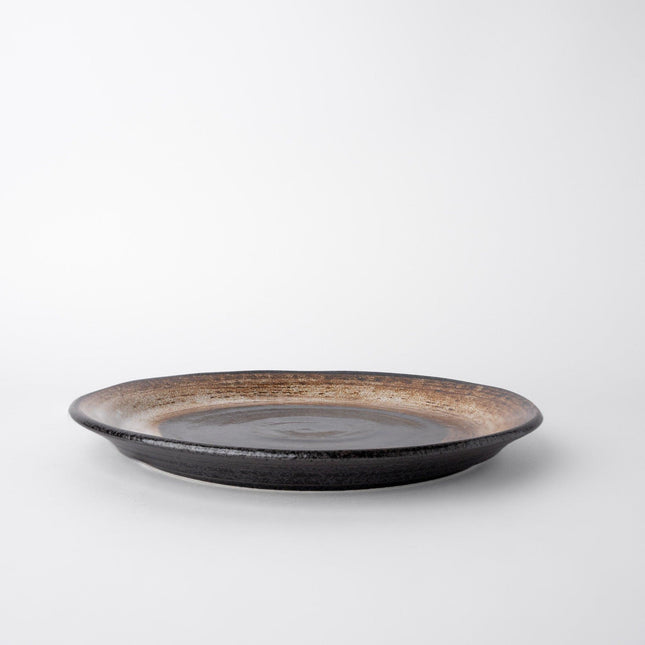 Plate 24cm Brushstroke Black.