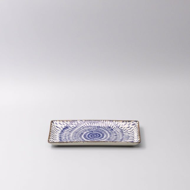 Sushi Plate 25cm Speckled Swirl Design.