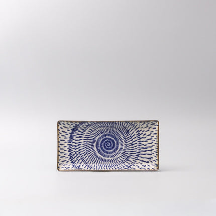 Sushi Plate 25cm Speckled Swirl Design.
