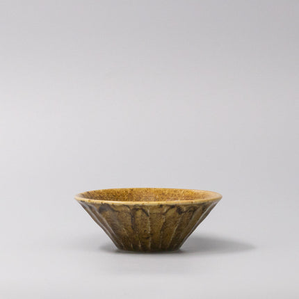 Bowl 12.6cm Shinogi Caramel Glaze.