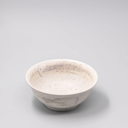 Ramen Bowl 18.5cm Speckled White Zen Glaze.