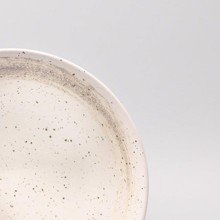 Ramen Bowl 18.5cm Speckled White Zen Glaze.
