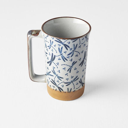 Mug with handle 400ml Dragonfly Design.