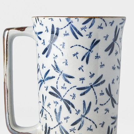 Mug with handle 400ml Dragonfly Design.