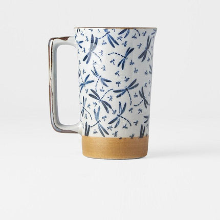 Mug with handle 400ml Dragonfly Design.