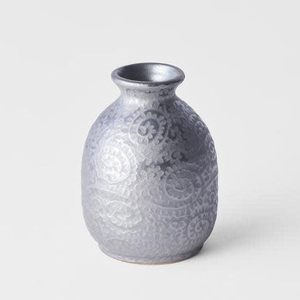 Sake Jug 300ml Black Scroll Glaze.