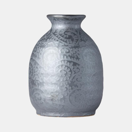 Sake Jug 300ml Black Scroll Glaze.