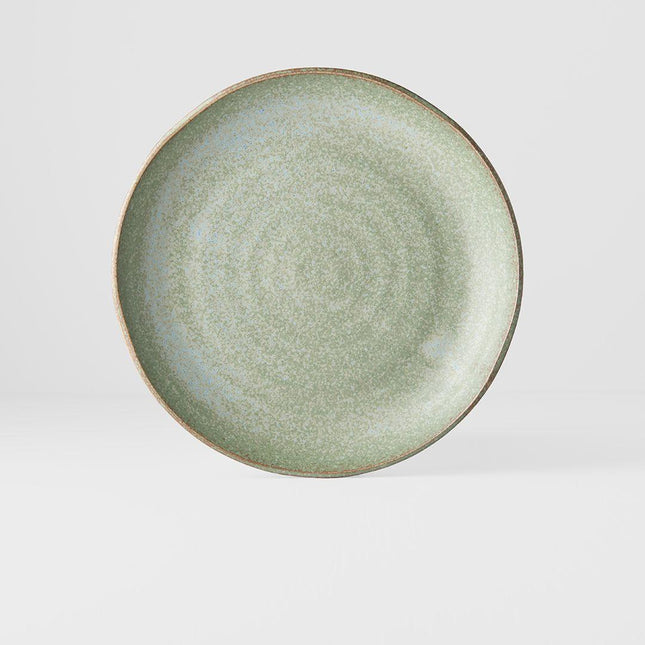 Dinner Plate 24cm Green Fade Glaze.
