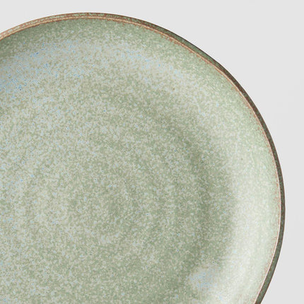 Dinner Plate 24cm Green Fade Glaze.