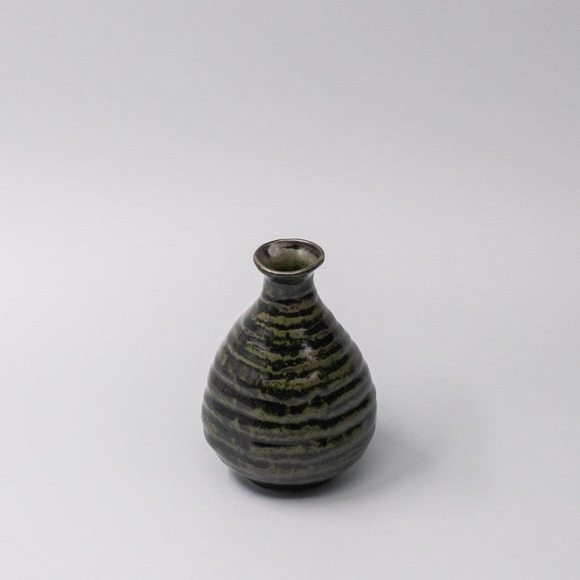 Sake Jug 350ml Moss Black Glaze.