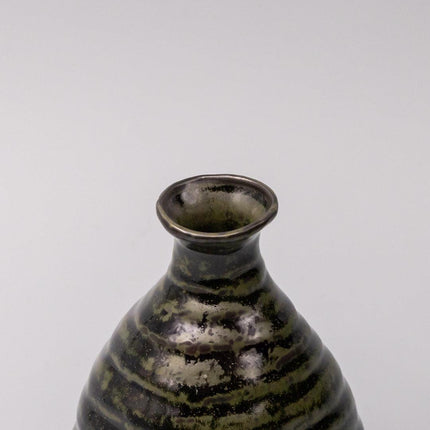 Sake Jug 350ml Moss Black Glaze.