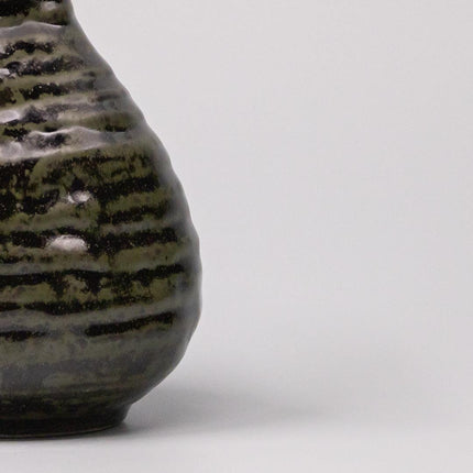Sake Jug 350ml Moss Black Glaze.