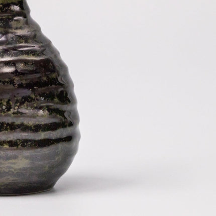 Sake Jug 180ml Moss Black Glaze.