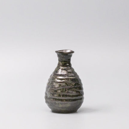 Sake Jug 180ml Moss Black Glaze.