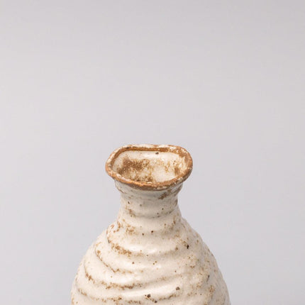Sake Jug 180ml White Sand Glaze.