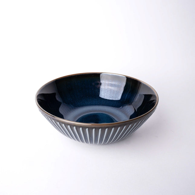 Bowl 21cm Navy Sendan Glaze.