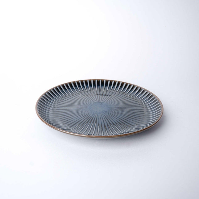 Side Plate 20.5cm Navy Sendan Glaze.