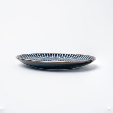 Side Plate 20.5cm Navy Sendan Glaze.