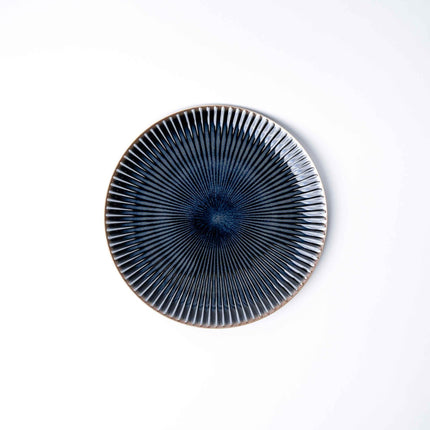 Side Plate 20.5cm Navy Sendan Glaze.