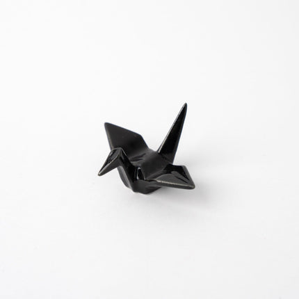 Chopstick Rest Origami Crane Black.