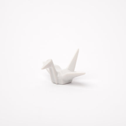 Chopstick Rest Origami Crane White.