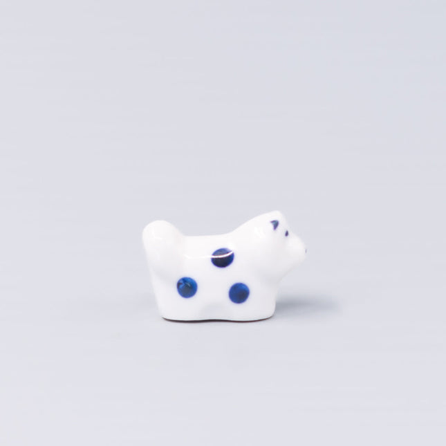 Chopstick Rest Shiba Dog White Navy.
