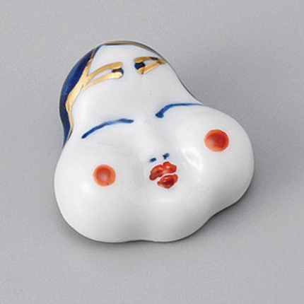 Chopstick Rest Okame Lady.
