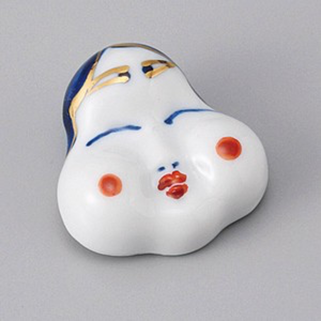 Chopstick Rest Okame Lady.