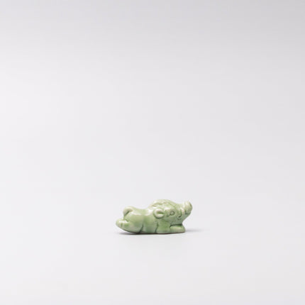 Chopstick Rest Green Boar.
