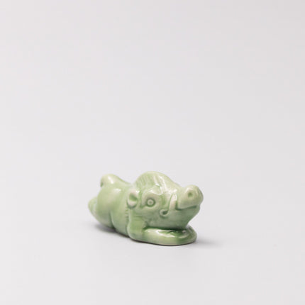 Chopstick Rest Green Boar.