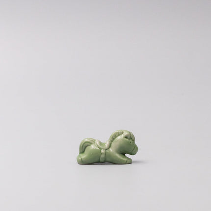 Chopstick Rest Green Horse.