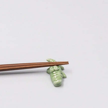 Chopstick Rest Green Alligator.