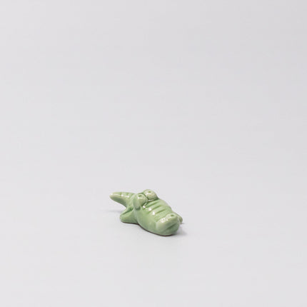 Chopstick Rest Green Alligator.