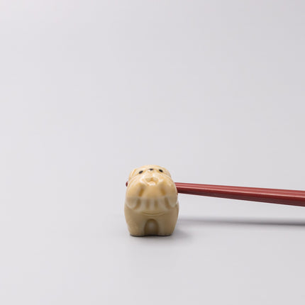 Chopstick Rest Beige Boxer Dog.