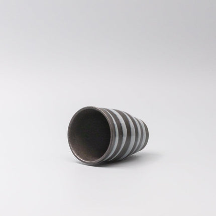 Sushi Mug 300ml Light Blue Spiral On Black Design.