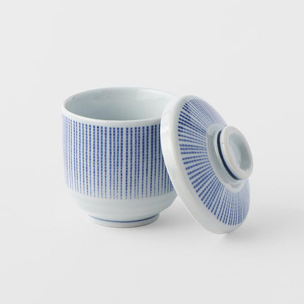 Cup Chawanmushi 150ml Blue Stripe Design.