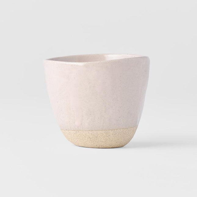 Lopsided Mug 200ml Sakura Pink Glaze.