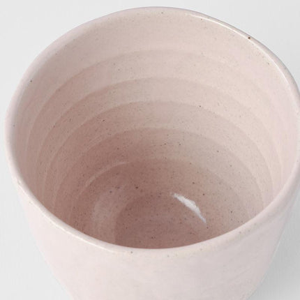 Lopsided Mug 200ml Sakura Pink Glaze.