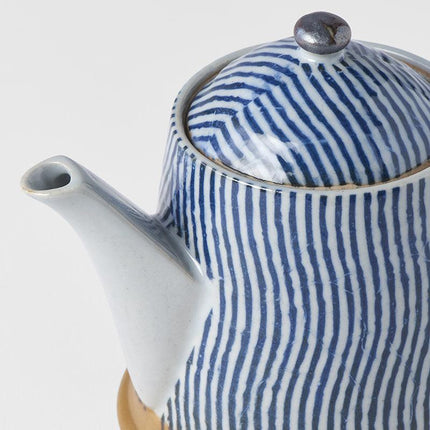 Teapot 400ml Wavy Line Design.