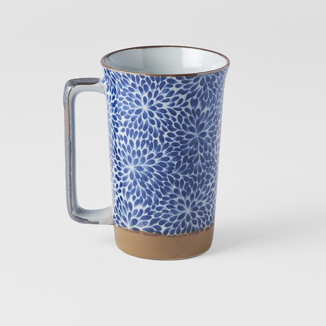 Mug with handle 400ml Chrysanthemum Design.