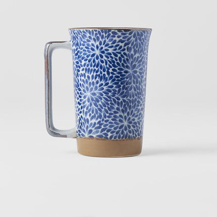 Mug with handle 400ml Chrysanthemum Design.