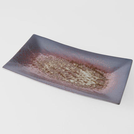 Platter 33cm Copper Glaze.